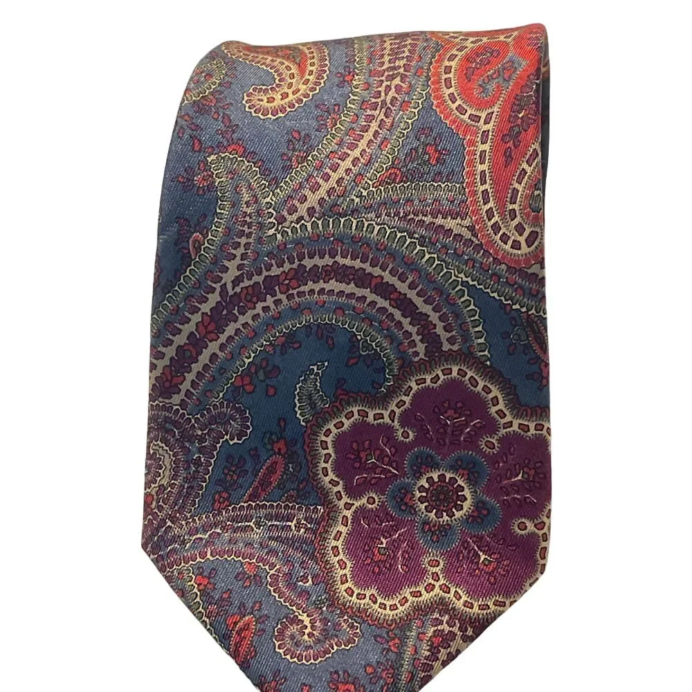 Elegant Men's Silk Neckties Set‎ - Polka Dot, Paisley, and Floral Patterns Z-17